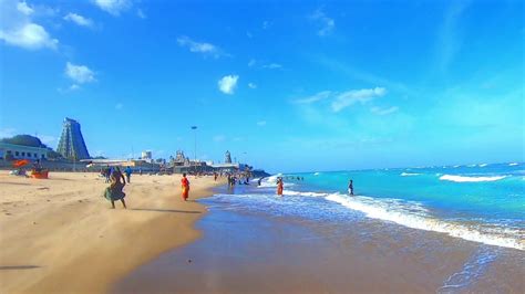 Thiruchendur Beach - Tiruchendur Temple - YouTube