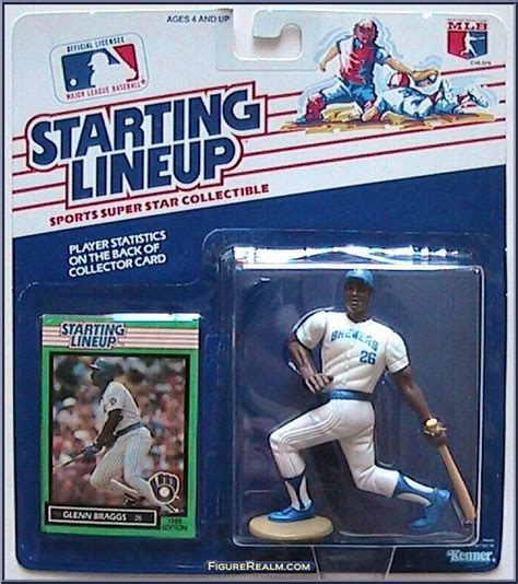 Glenn Braggs - Starting Lineup - Baseball - 1989 Series - Kenner Action Figure