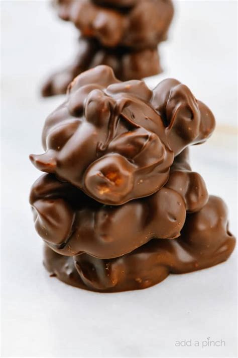 Chocolate Peanut Butter Clusters Recipe - Add a Pinch