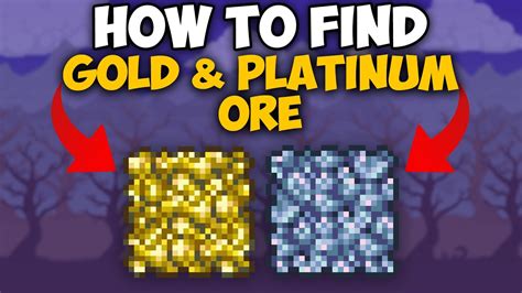 Terraria How To Get Platinum and Gold ore | Platinum and Gold ore ...