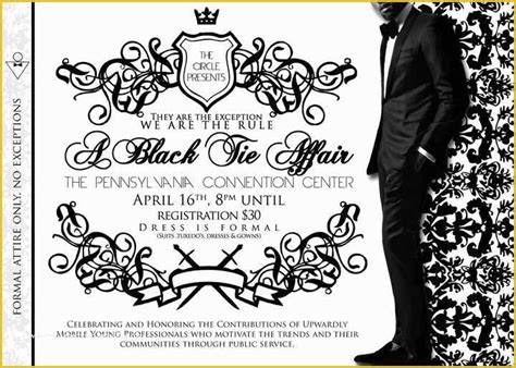 Black Tie event Invitation Free Template Of Black Tie Affair ...