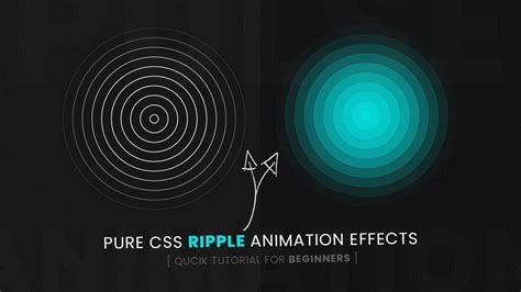Quick CSS Ripple Animation effects Tutorial For Beginners