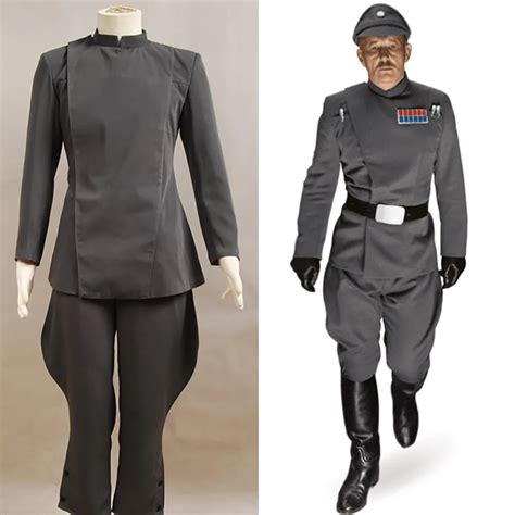 Star Wars Imperial Officer Grey Costume Uniform Whole Set Cosplay ...