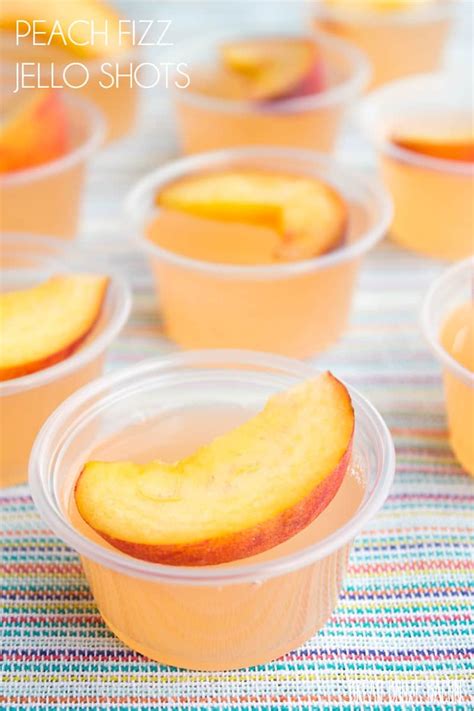 Peach Fizz Jello Shots • Bread Booze Bacon