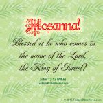 Hosanna - Todays Bible Verse