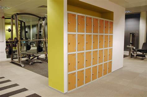 Gym Lockers With Laminated Trespa Doors Supplied By EZR Shelving