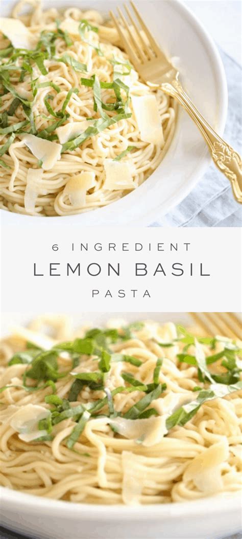 Quick and Easy Lemon Basil Pasta | Julie Blanner