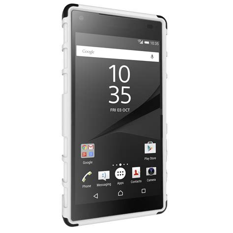 Rugged Tough Shockproof Case - Sony Xperia Z5 Compact (White)