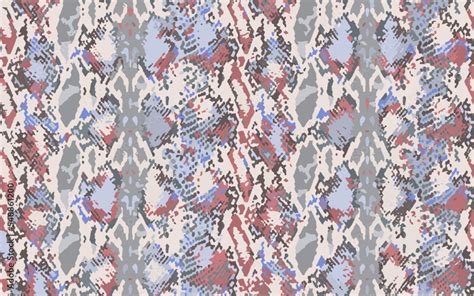 Full Seamless Snake Animal Skin Pattern Vector. Snake leather design for textile fabric print ...