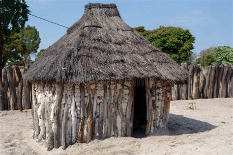 Traditional African Village with Houses Stock Photo - Image of kavango, developing: 56139974