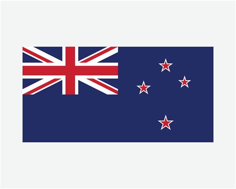 National Flag of New Zealand. Kiwi Country Flag. New Zealand Detailed Banner. EPS Vector ...