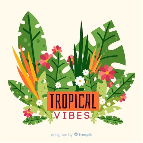 Free Vector | Tropical background