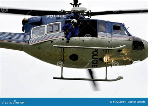 Helicopter Police Patrol Stock Photo - Image: 14726880