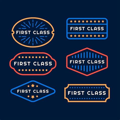 Free Vector | Flat design first class stamp collection