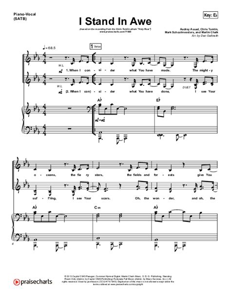 I Stand In Awe Sheet Music PDF (Chris Tomlin / Nicole Serrano) - PraiseCharts