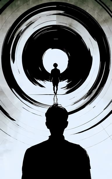 Silhouette Of Man On Black Canvas Free Stock Photo - Public Domain Pictures