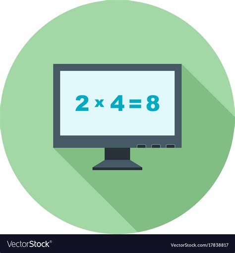 Math in computer Royalty Free Vector Image - VectorStock