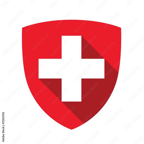 Switzerland coat of arms, swiss logo vector de Stock | Adobe Stock