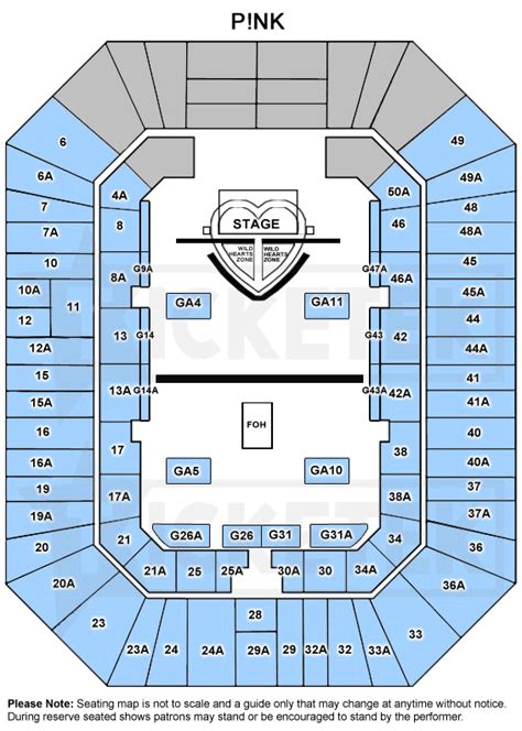 Brisbane Entertainment Centre Seating Map