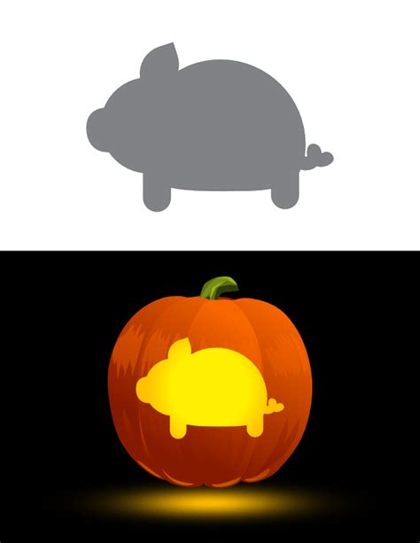 Peppa Pig Pumpkin Stencils Printable