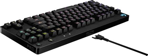 Logitech G Pro Wired Gaming Mechanical Romer-G Switch Keyboard with RGB Backlighting Black 920 ...