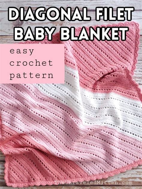 Crochet - Diagonal Easy Crochet Baby Blanket Pattern | Knitting and Crochet Forum