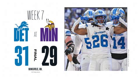 Lions vs. Vikings: Everything we know from Detroit’s thrilling Week 7 win | Lions Wire