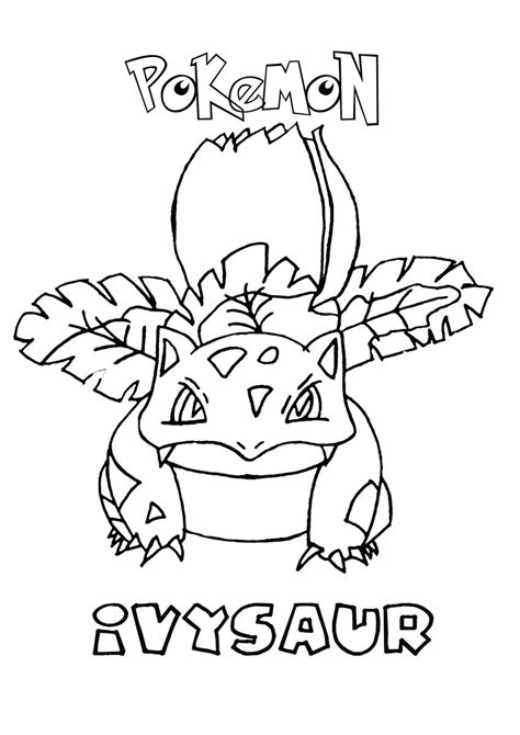 Ivysaur Coloring Page at GetColorings.com | Free printable colorings ...