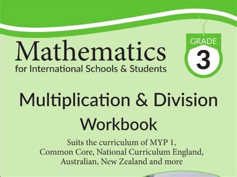 Multiplication & Division Worksheets Grade 3 Workbook | Teaching Resources