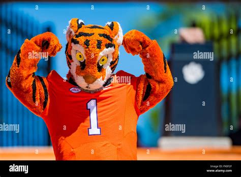 The Clemson Tiger Mascot during the Clemson Football Spring Game ...