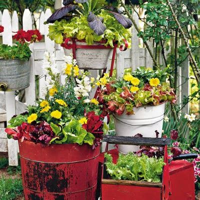 Cottage Flavor: Lettuce Container Gardens