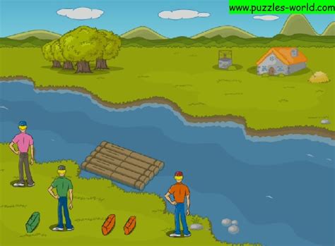 River Crossing Puzzle - Three Travelers puzzle | Puzzles World