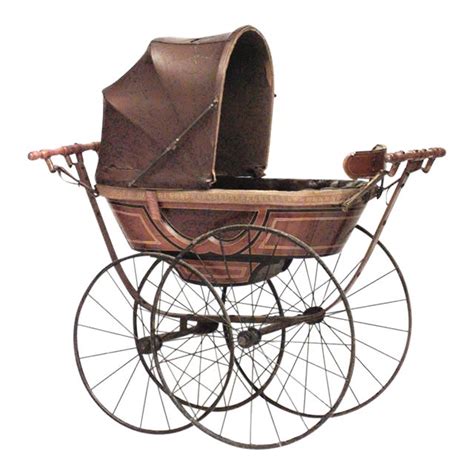 English Victorian Spring Baby Carriage | Chairish