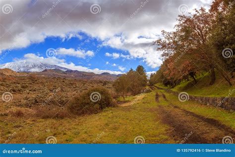 Mount Etna hiking stock photo. Image of volcano, spectacular - 135792416