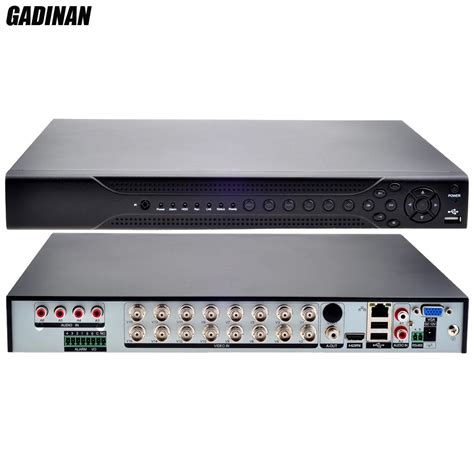 GADINAN AHDH 1080P 16 Channel Home DVR Recorder 16CH 2 SATA HDD Port Hybrid NVR DVR Recorder 8 ...