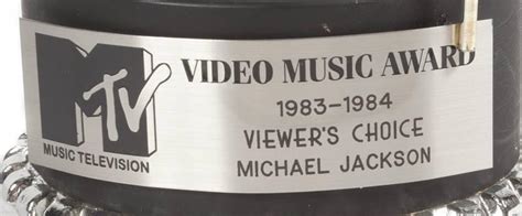 MICHAEL JACKSON 1984 MTV VMA MOONMAN - Current price: $40000