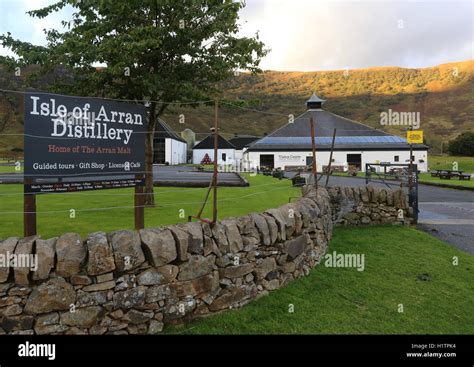 Exterior of Arran distillery Lochranza Isle of Arran Scotland September ...