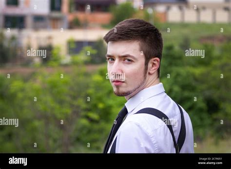 Young man wearing summer shirt hi-res stock photography and images - Alamy