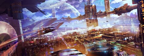 Scifi Futuristic City 4k Wallpaper,HD Artist Wallpapers,4k Wallpapers ...