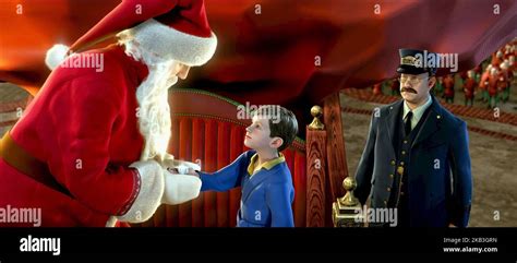 THE POLAR EXPRESS, SANTA CLAUS, HERO BOY, THE CONDUCTOR, 2004 Stock Photo - Alamy