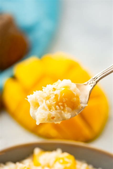 Coconut Mango Rice Pudding (Dairy Free) - Easy Peasy Meals