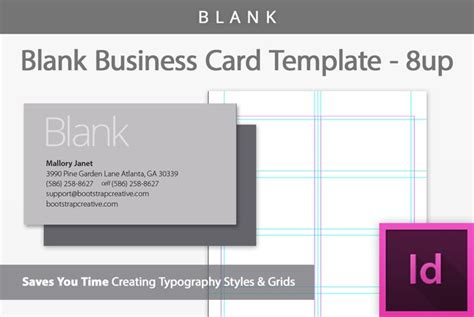 Blank Business Card Template - Requires InDesign