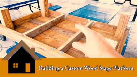 Tips for Building a Custom Wood Stage Platform | Wooden stage, Stage ...