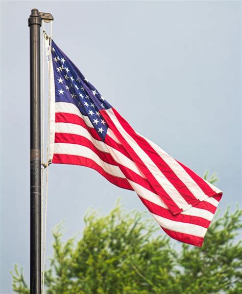 Free stock photo of American flag, flag pole