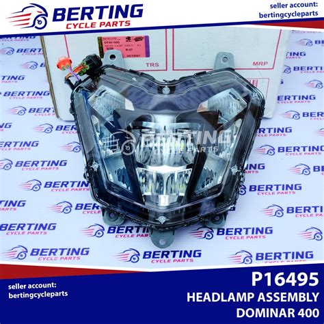 HEADLIGHT ASSEMBLY Dominar 400 V1 UG Genuine DT401020 | Shopee Philippines