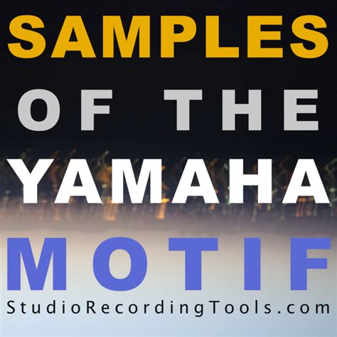 Motif Synths Volume 01 Wav Format – StudioRecordingTools.com – Wav Samples, Reason Sounds & More