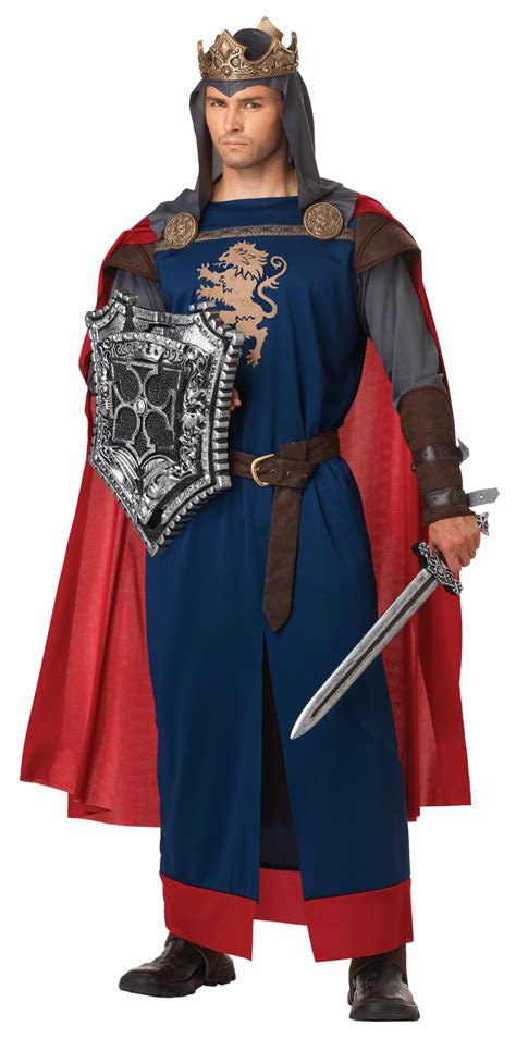 Richard the Lionheart Mens Large Medieval King Fancy Dress Adult Costume Outfit | eBay