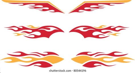 Racing Flames Stock Vector (Royalty Free) 80544196 | Shutterstock