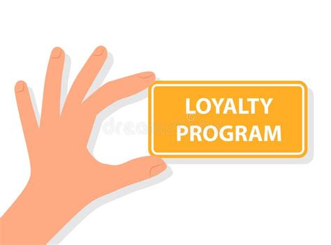 Hand Holding Loyalty Program Card Stock Vector - Illustration of commercial, branding: 118948485