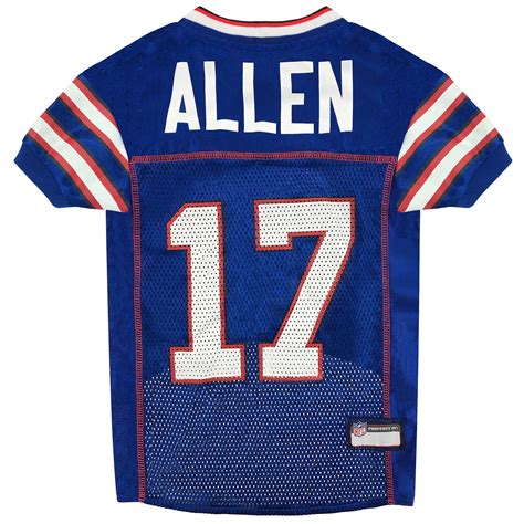 Pets First Josh Allen Dog Jersey Large - Team Colors & Logo